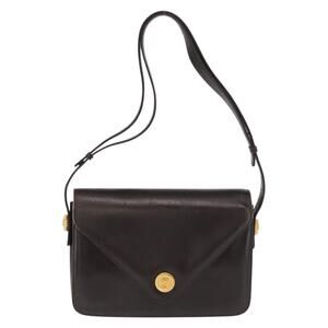 Gucci Leather Shoulder Bag Brown